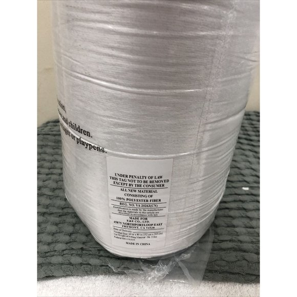 Madison Park Mattress Pad Queen Size White - Picture 4 of 6